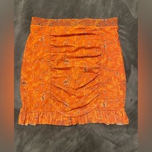 NWT Free People Orange Skirt